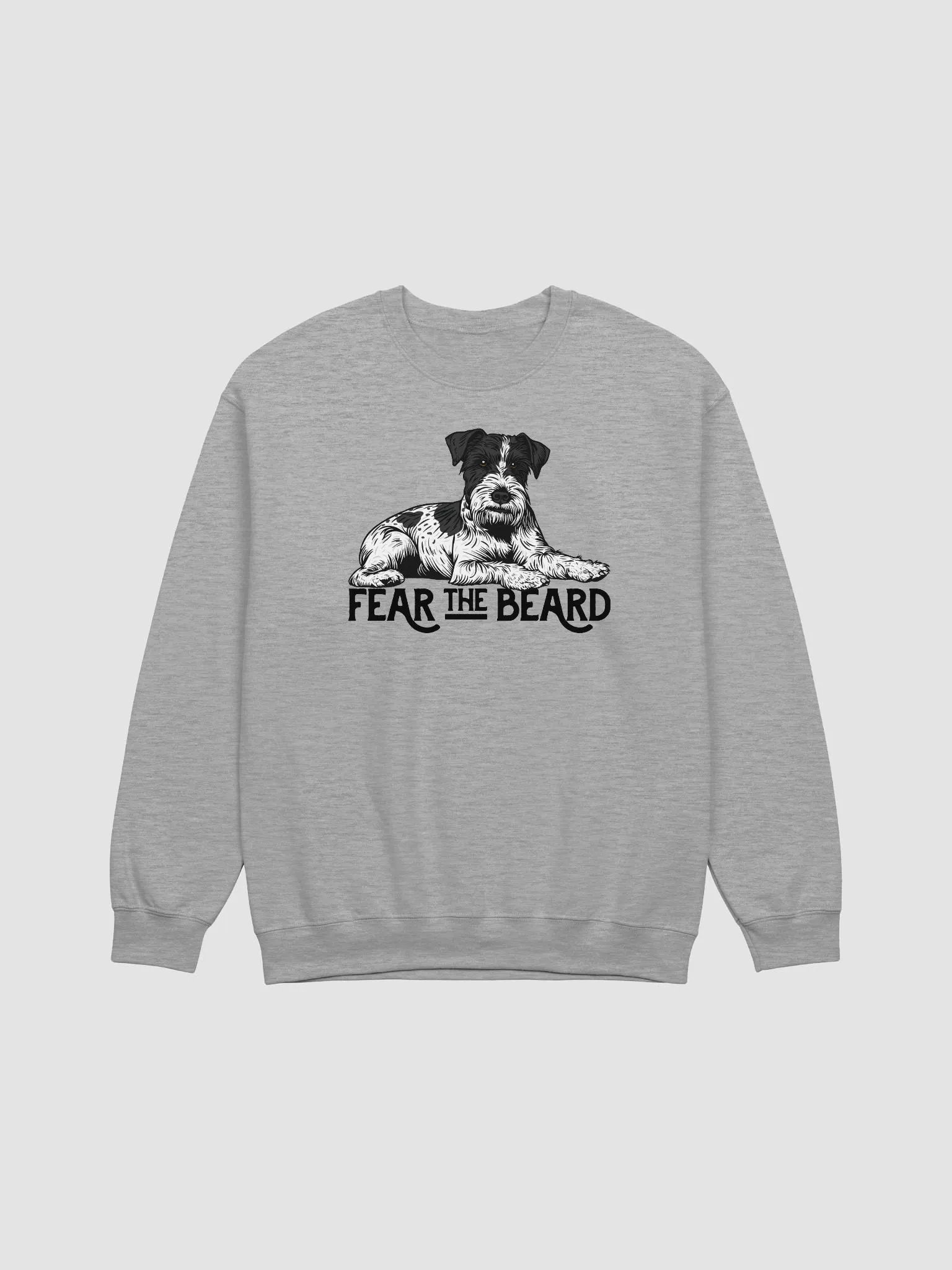 Fear the Beard Sweatshirt of a Schnauzer(Black & White Parti) | Funny Shirt for Bearded Dog Paw-rents product image (26)