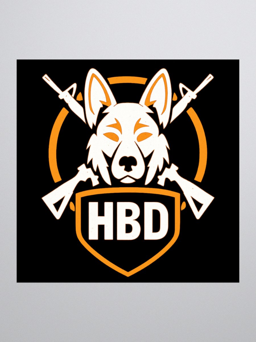 HBD Gaming Black Dog Head Decal product image (2)