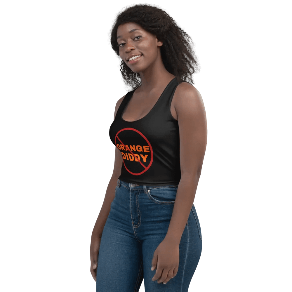 No Orange Diddy Stretchy Black Crop Top product image (11)