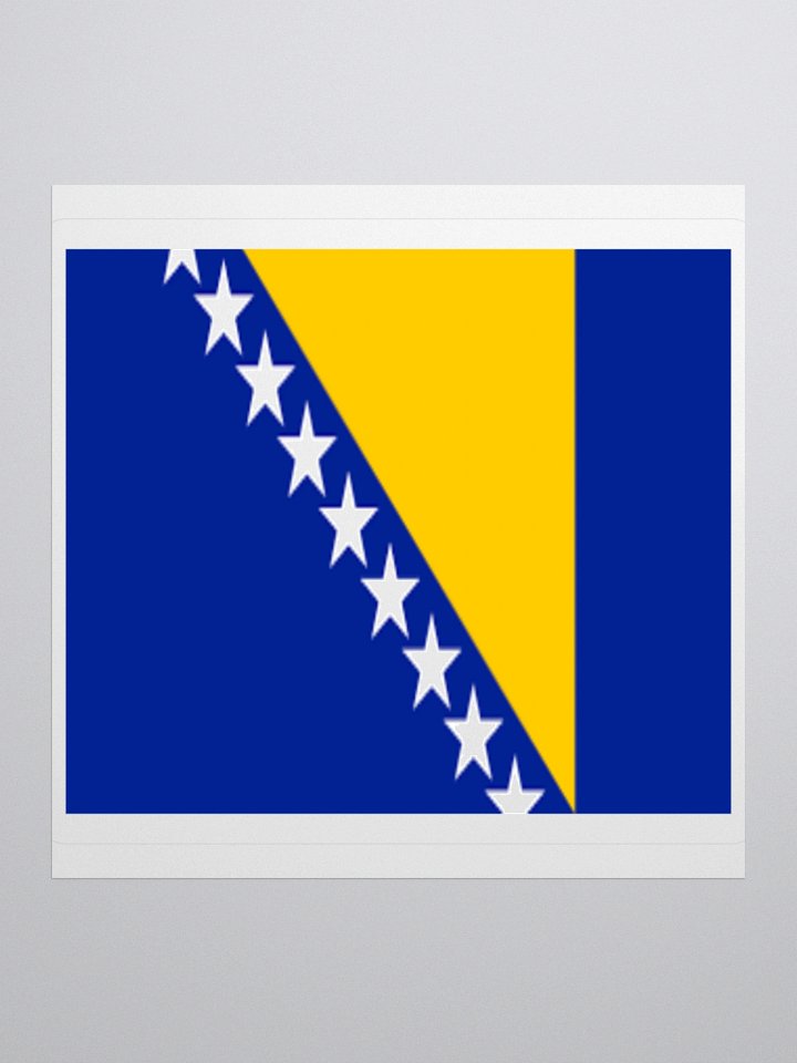 Exclusive Bosnia and Herzegovina Flag Kiss-Cut Stickers - High-Quality Vinyl, Multiple Sizes product image (1)