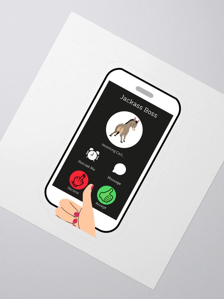 When The Boss Calls - Funny Stickers product image (2)