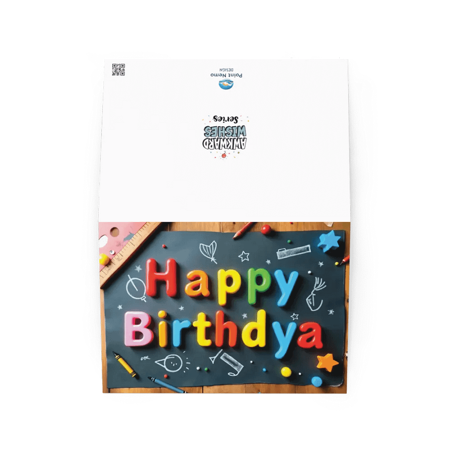 Happy birthday card for dyslexic people product image (2)