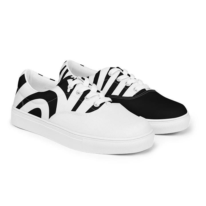 S³ Abstract Yin And Yang Laced Canvas Shoes product image (2)