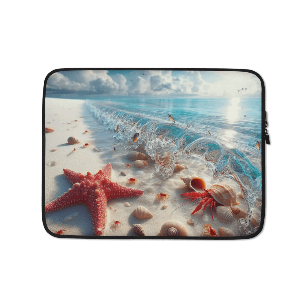 Tropical Shores Laptop Sleeve | AI Design product image (1)