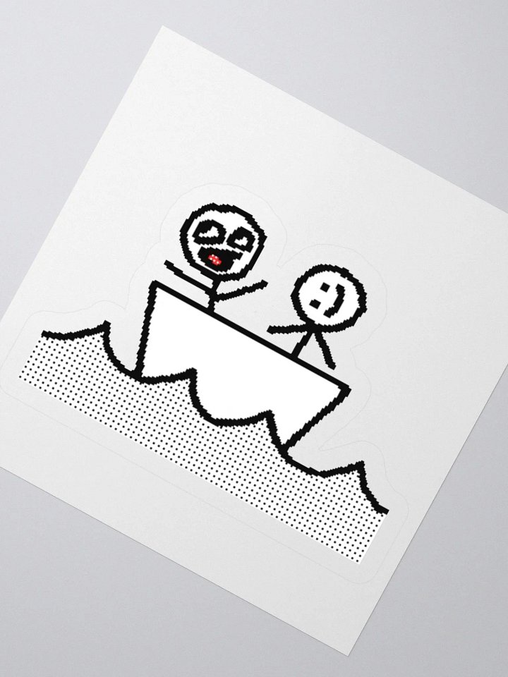 Nom Nom and Derp ON A BOAT! (STICKER) product image (7)