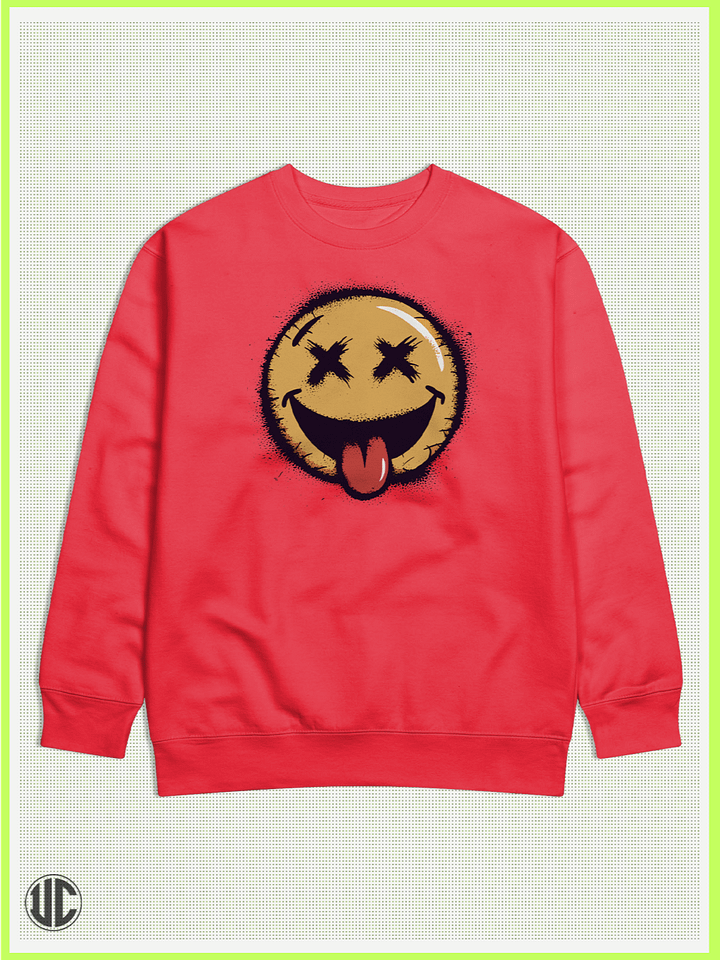 UnkoCon – X Smiley Graphic Crew Neck Sweatshirt product image (1)