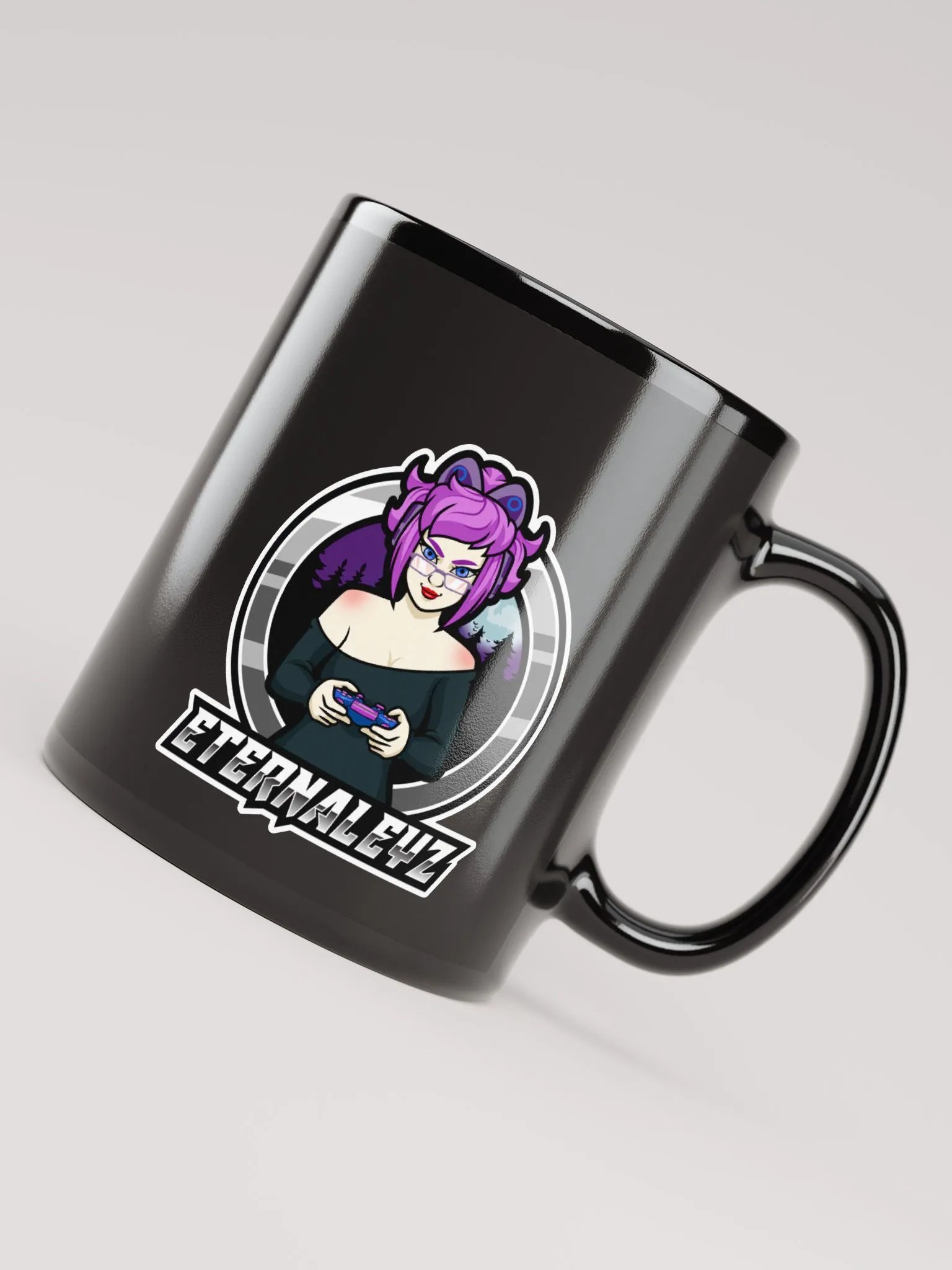 EternalEyz Black Glossy Mug product image (7)