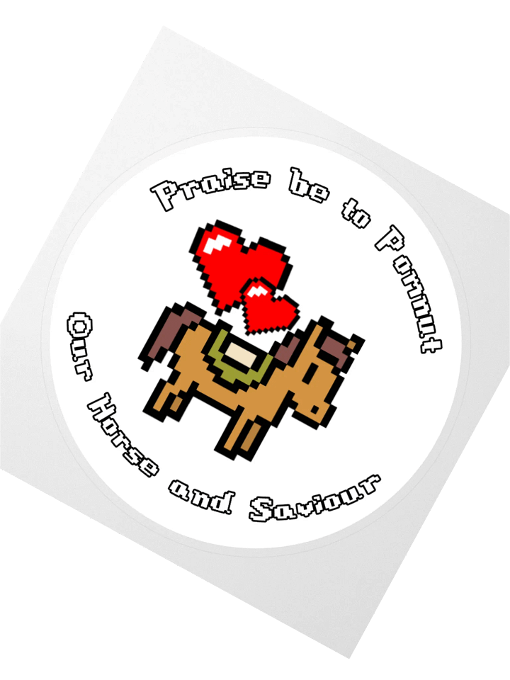 Praise be to Pomnut Sticker - White product image (4)