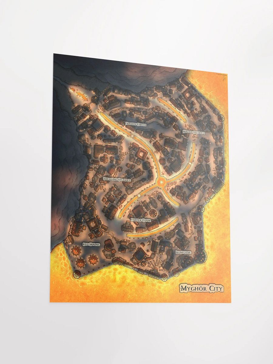NIGHT MYGHÖR CITY POSTER 16'' X 20'' product image (3)