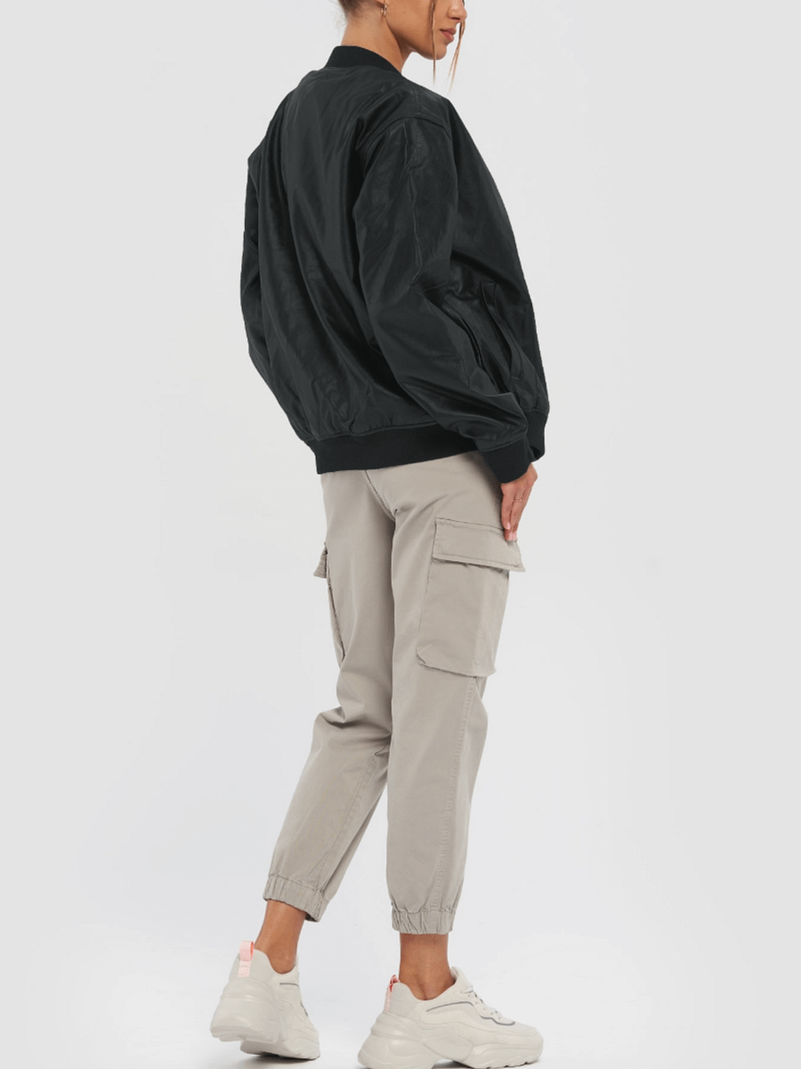 WOMEN - LEATHER BOMBER JACKET product image (4)