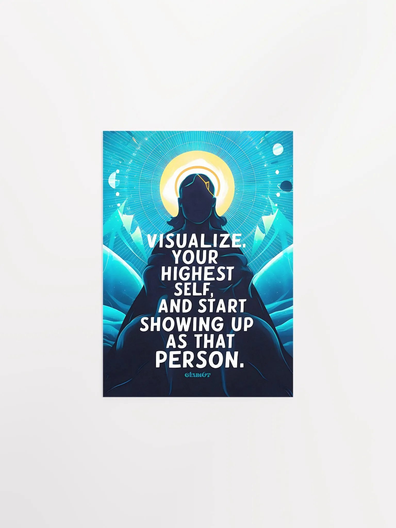 Visualize Your Highest Self - Motivational Quote Poster product image (1)