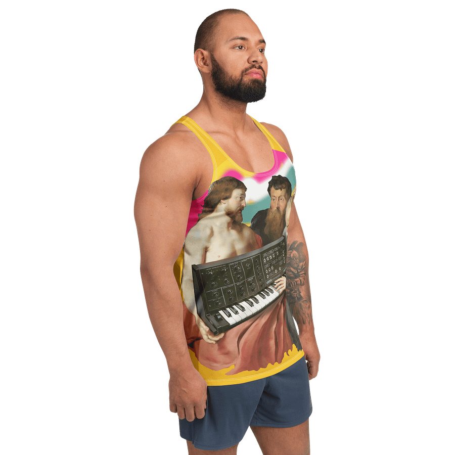 He died for our synths, by Frank Fonik (Korg MS 10), classic synth Tribute, Regular fit Tank Top product image (3)