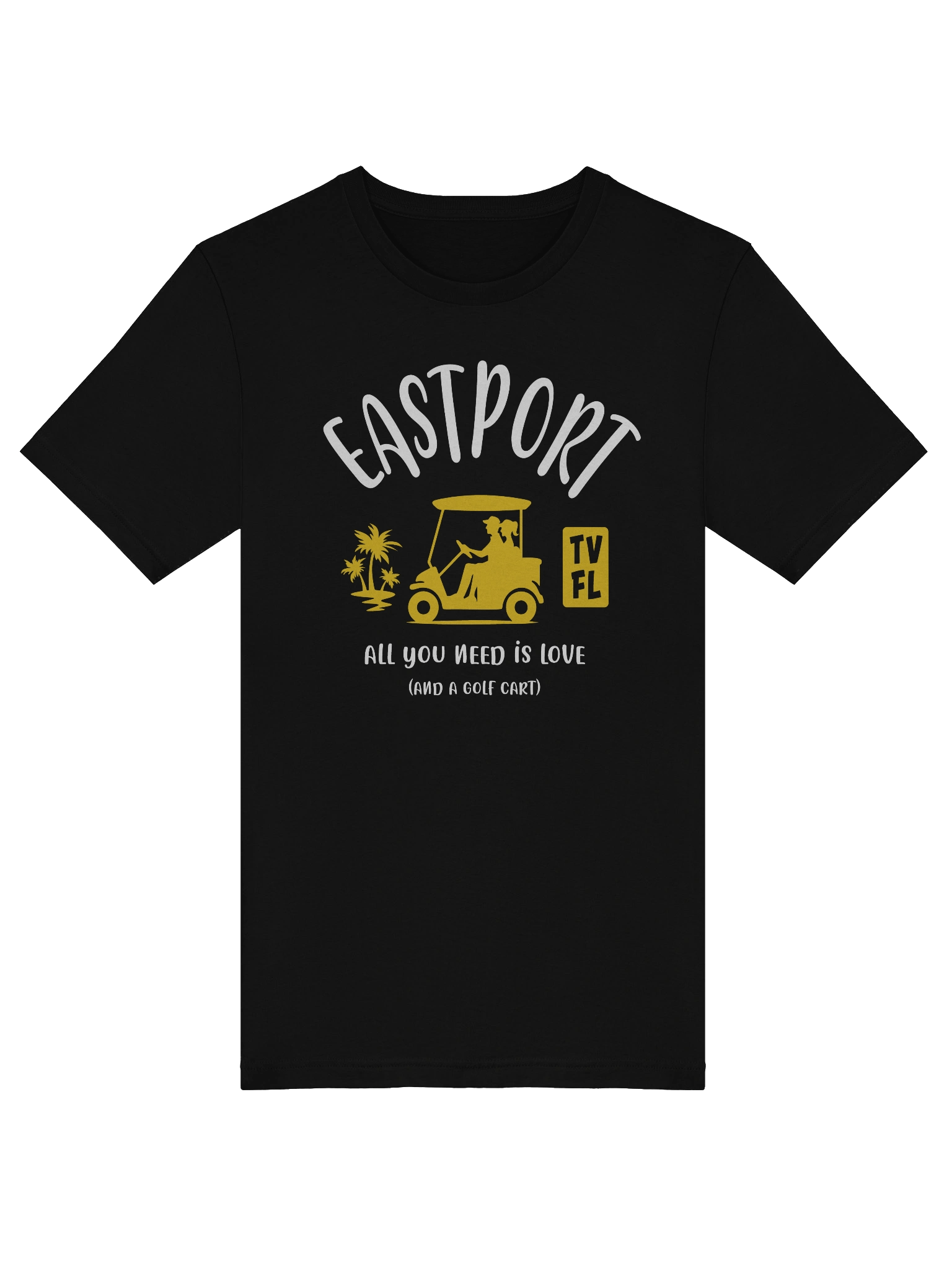 Eastport TV Florida USA Golf Cart Design T-shirt product image (3)