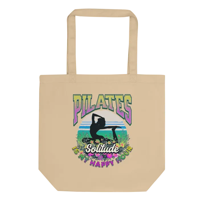 Pilates Is My Happy Hour Solitude Eco Tote product image (1)