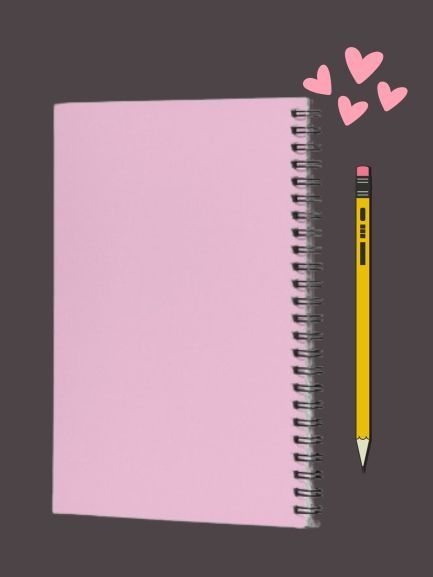 Pastel Water-Colored Hearts Spiral Notebook product image (2)