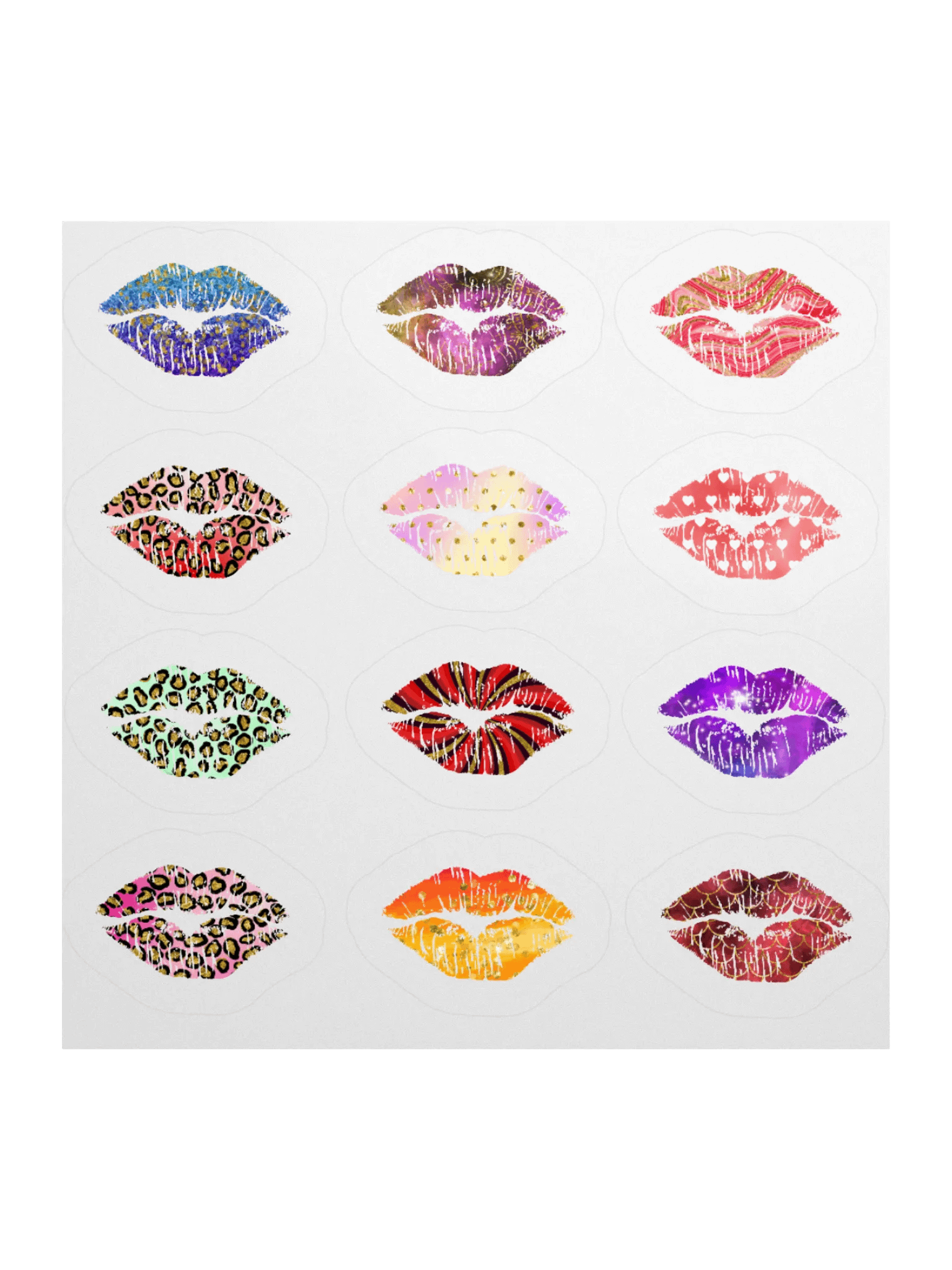 Colorfull Kisses - Kiss Cut Stickers product image (2)