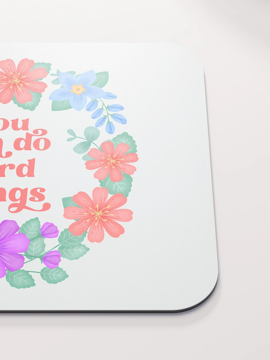 You can do hard things - Mouse Pad White product image (5)