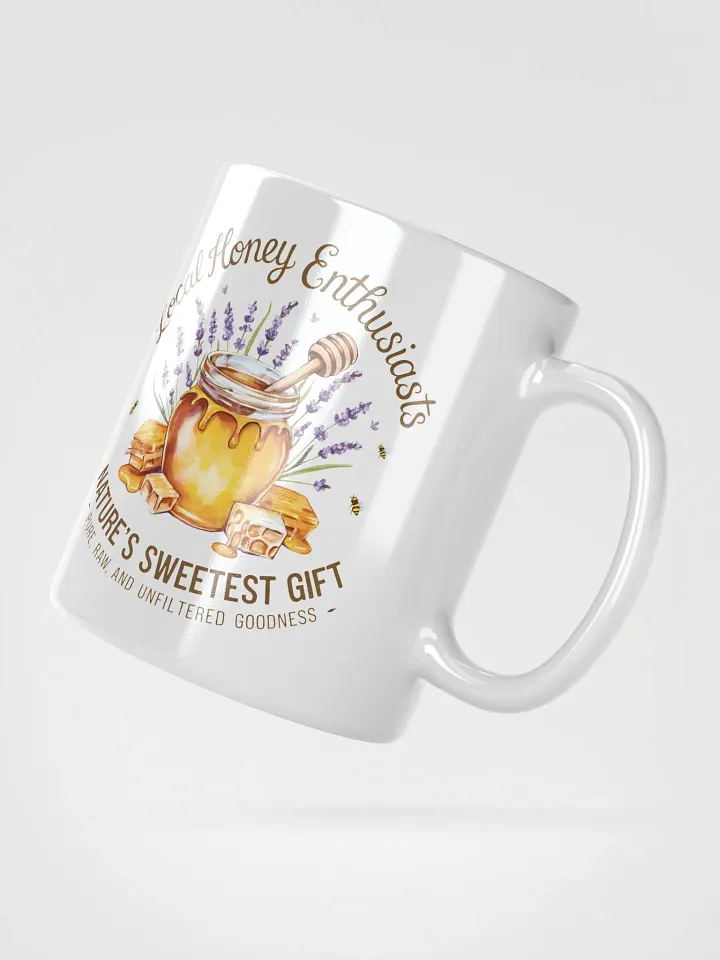 Local Honey Enthusiasts White Glossy Mug product image (5)
