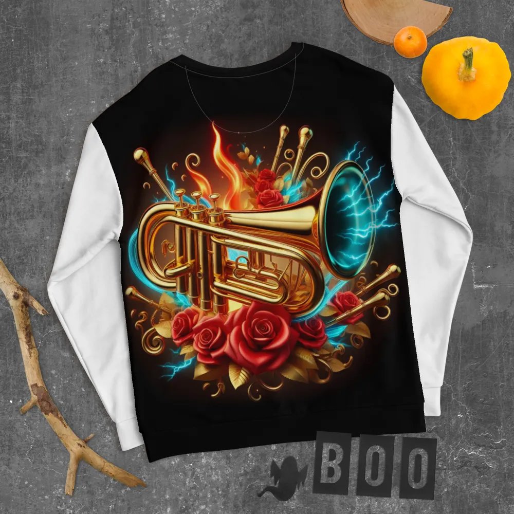 Floral Trumpet Symphony - Unisex Sweatshirt #38 product image (8)