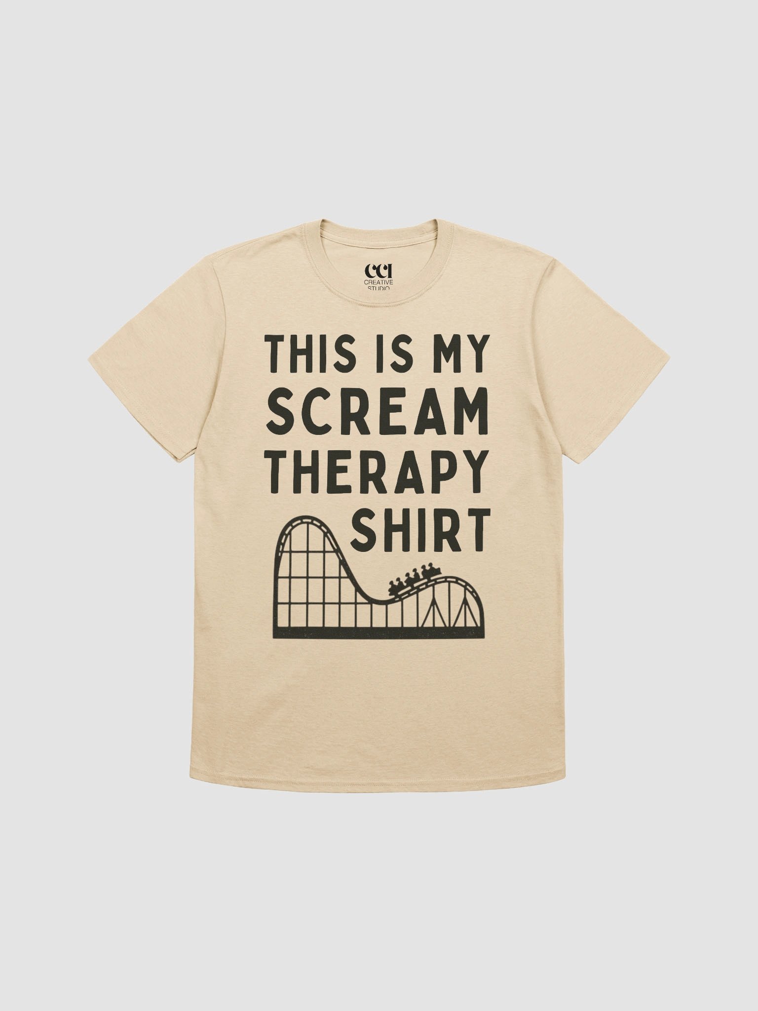 Scream Therapy – Funny Roller Coaster Design for Theme Park Fans product image (1)
