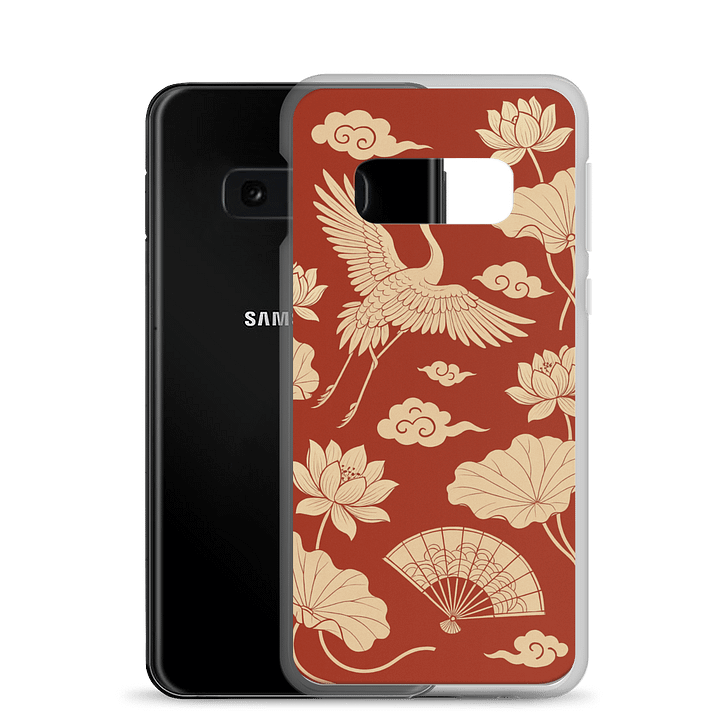 Stylized Crane and Lotus Samsung® Case product image (24)