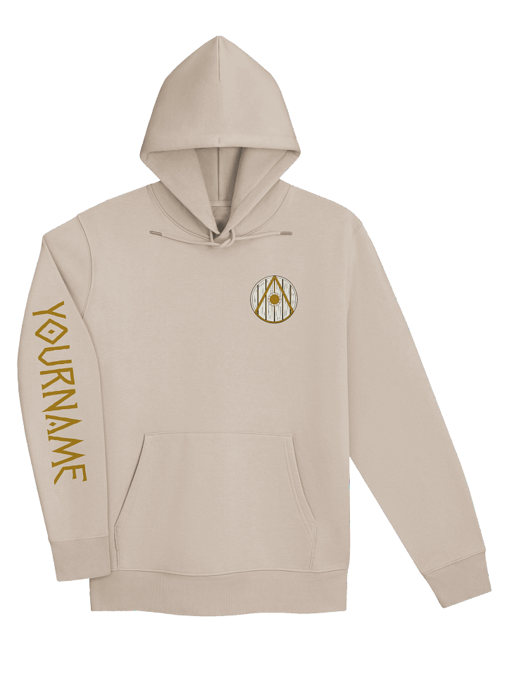 ORGANIC GOTÁ CUSTOM SLEEVE CREST HOODIE product image (1)