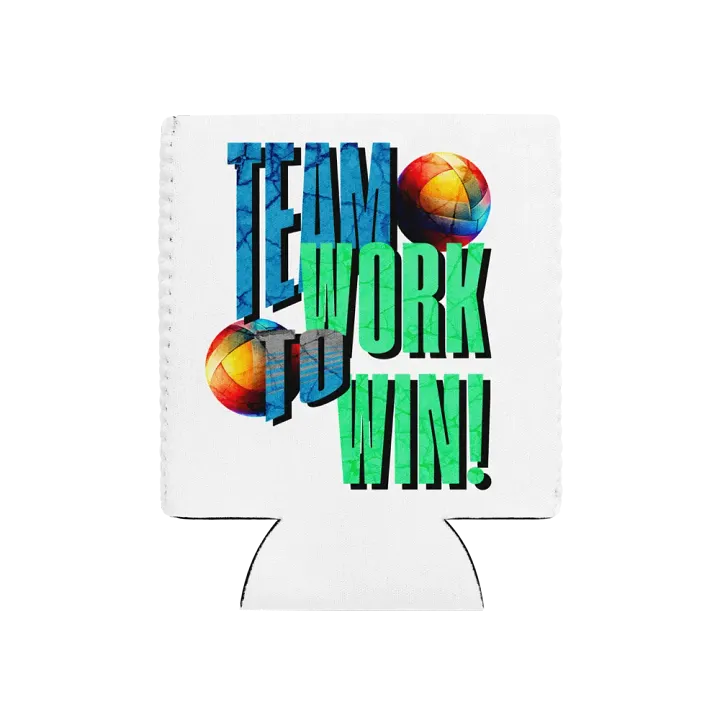 Team Work To Win Volleyball Winning Can Cooler product image (1)