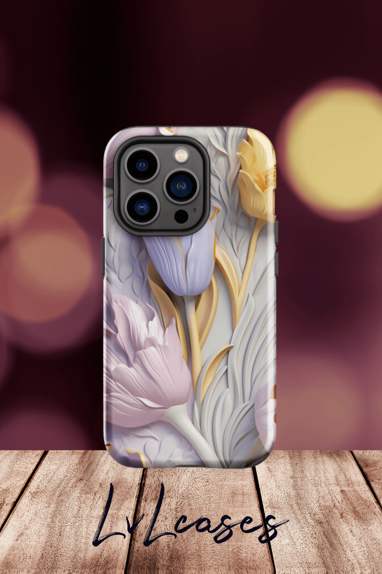 3D style Tulips iPhone Case product image (3)