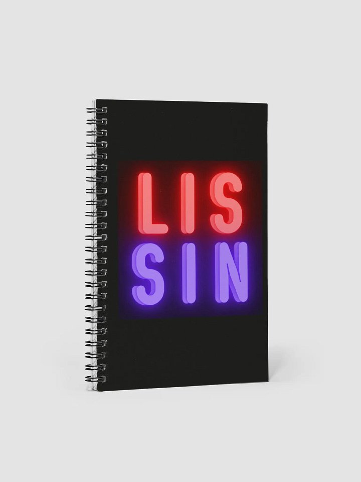 LISSIN/Raq Logo Notebook (black) product image (1)