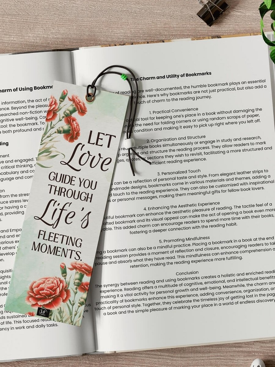 FREE Carnation Bookmark Printable, Inspirational Sayings With January's Birth Month Flower product image (3)