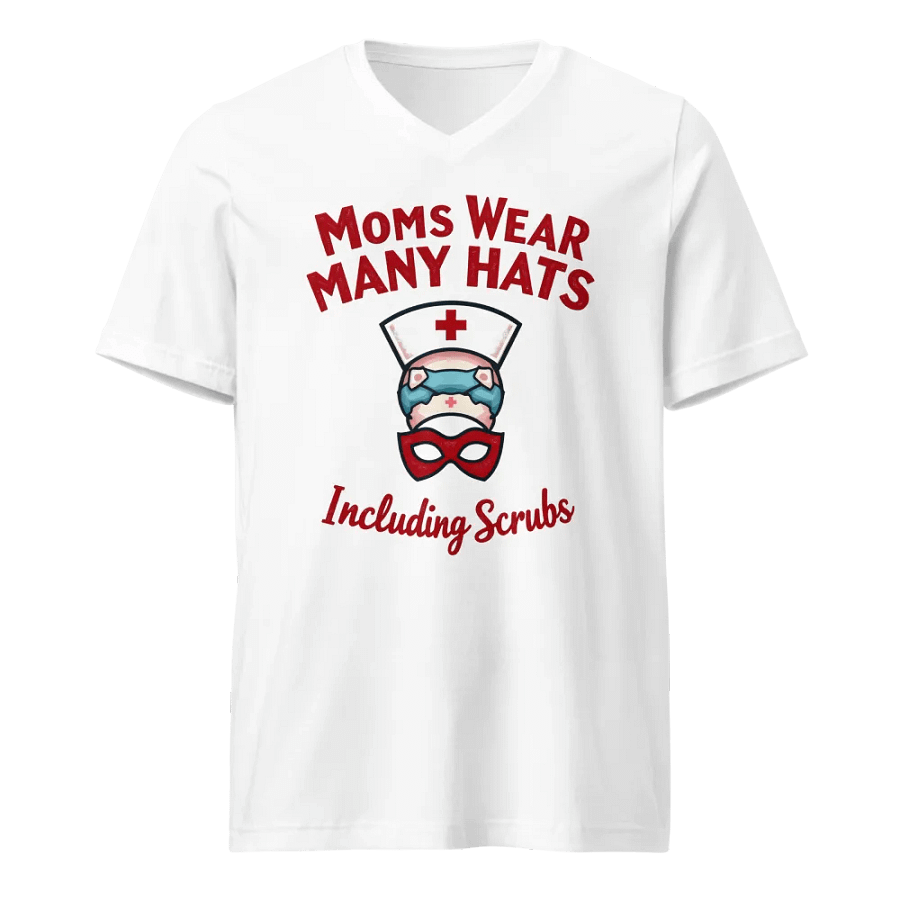Superhero Nurse Mom V-Neck Tee product image (5)