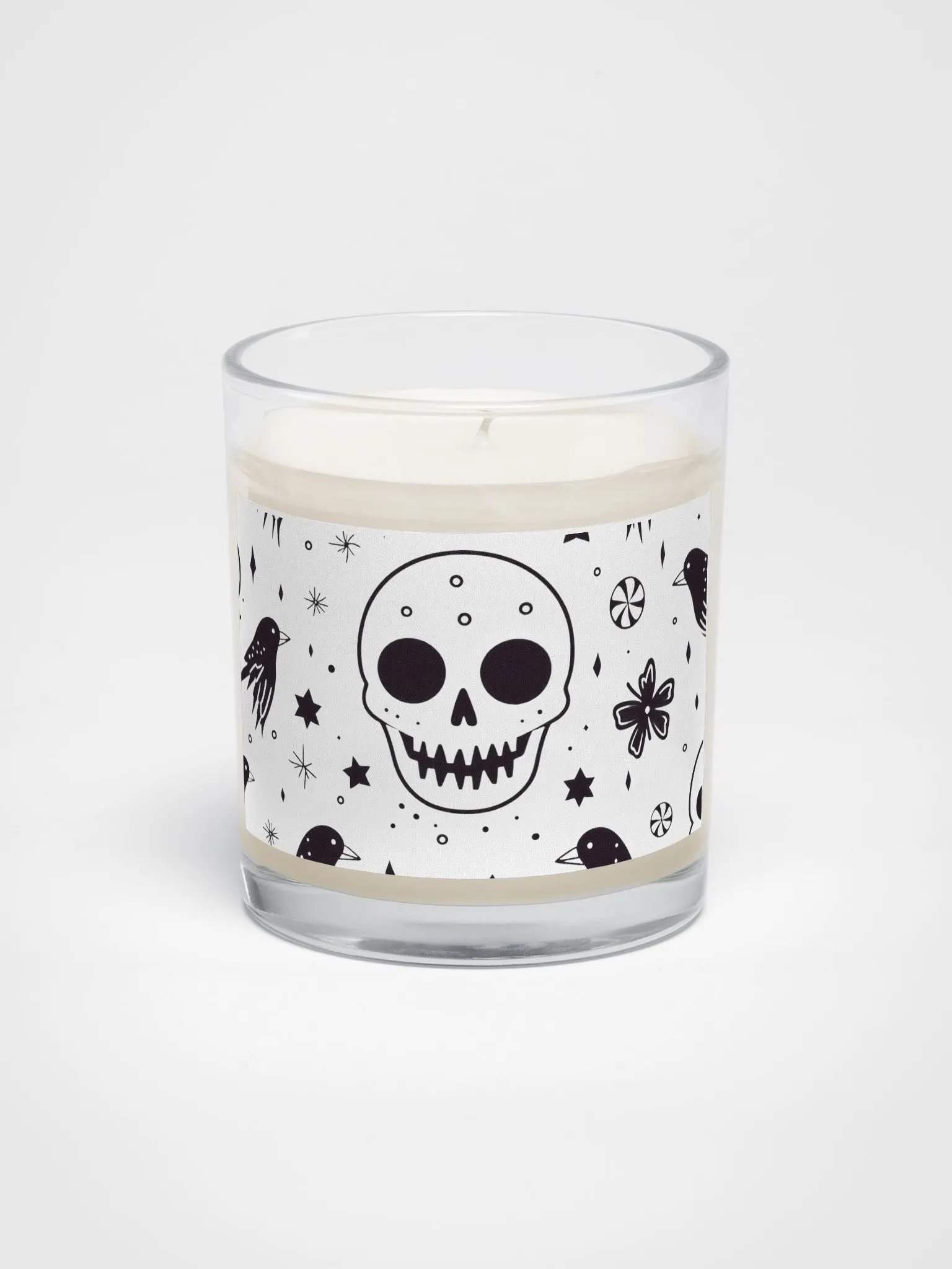 🌙 Cool Crow & Skull Motif Soy Candle 🕯️ product image (1)