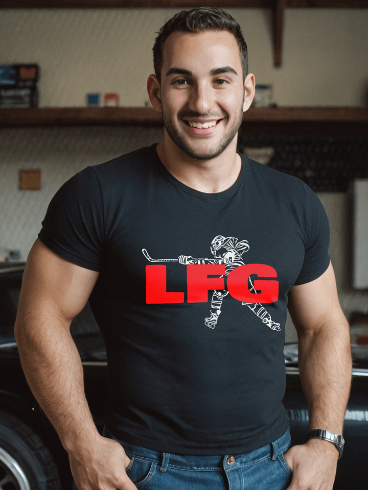 Funny Hockey T-Shirt – LFG Hockey – Beer League Hockey Shirt for Men – Gift for Hockey Players & Fans product image (1)