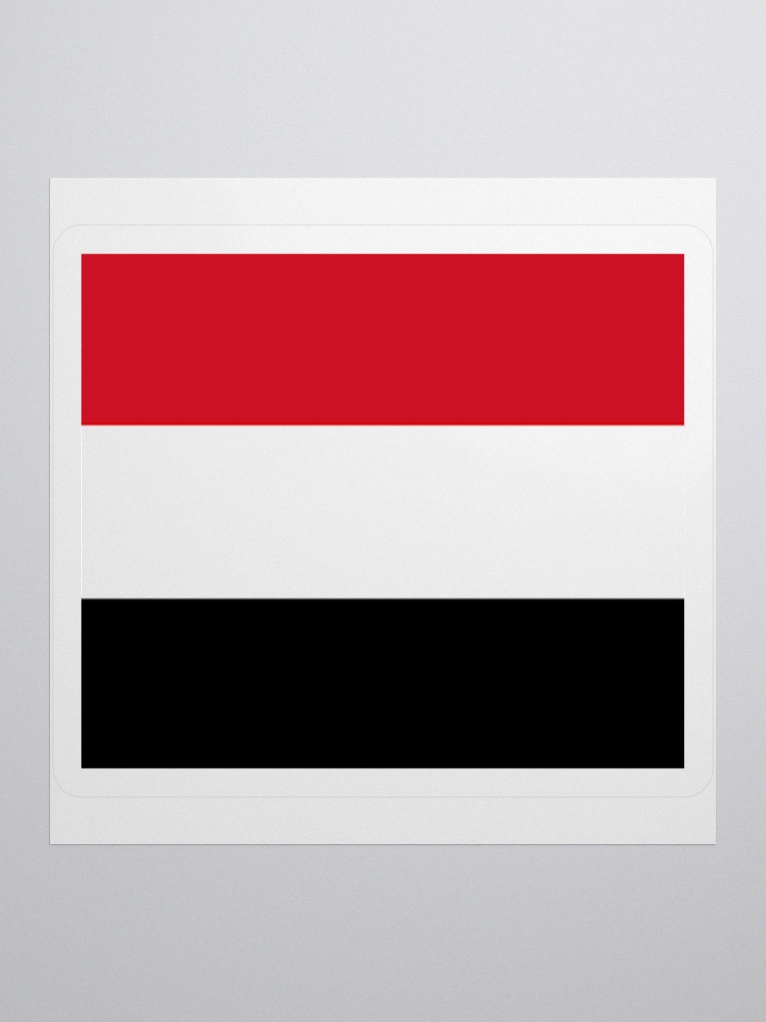 Yemen Flag Sticker | Star and Triangle Design | Durable Vinyl | 3 Sizes product image (2)