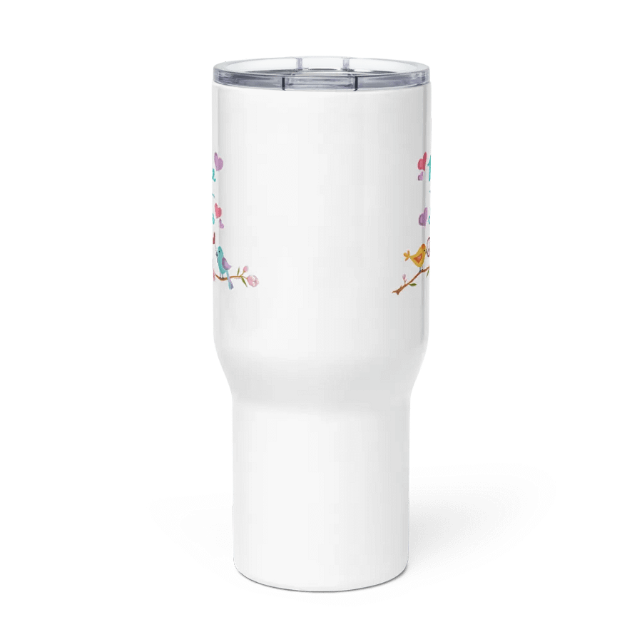 Peace and Love Travel Mug with Handle product image (2)