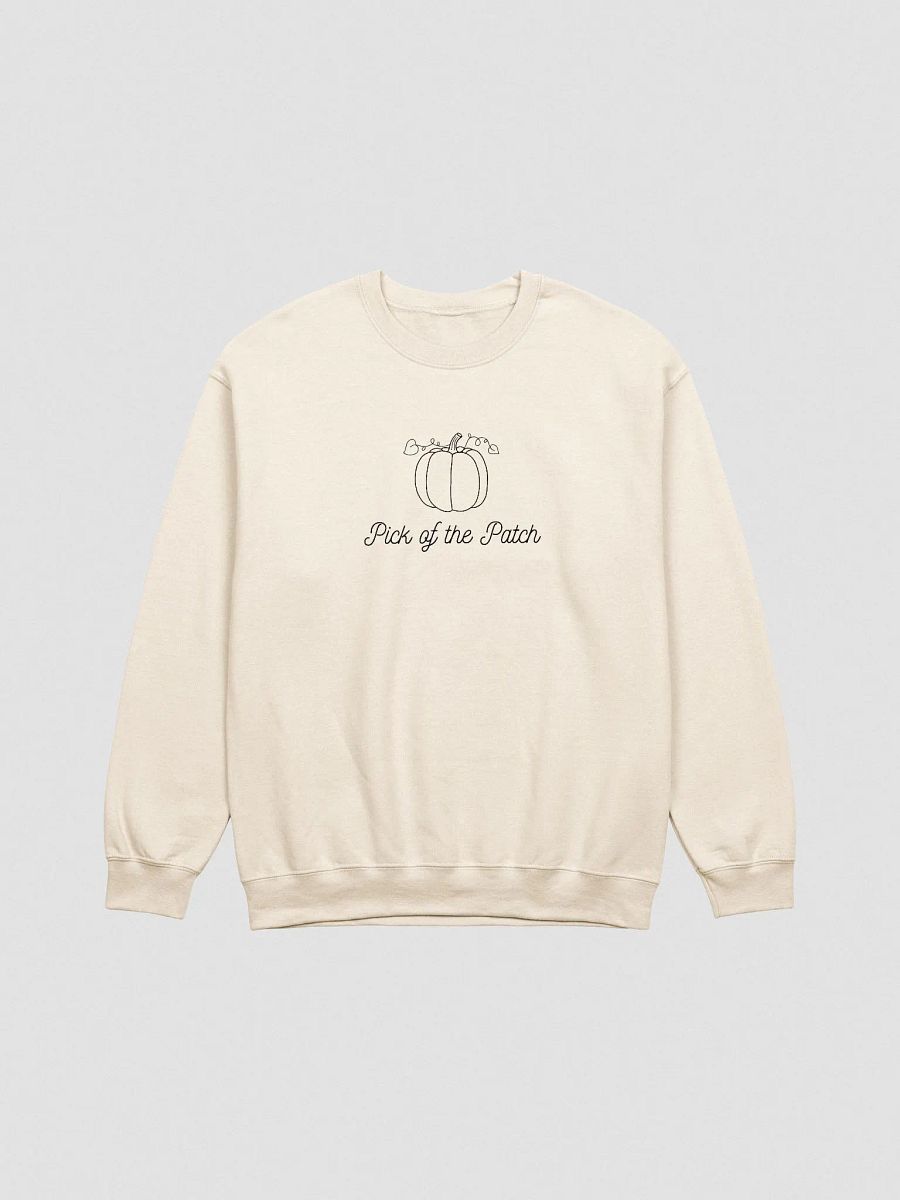 Pick of the Patch Pumpkin Fall Embroidery Sweatshirt – Unisex Autumn Apparel product image (1)