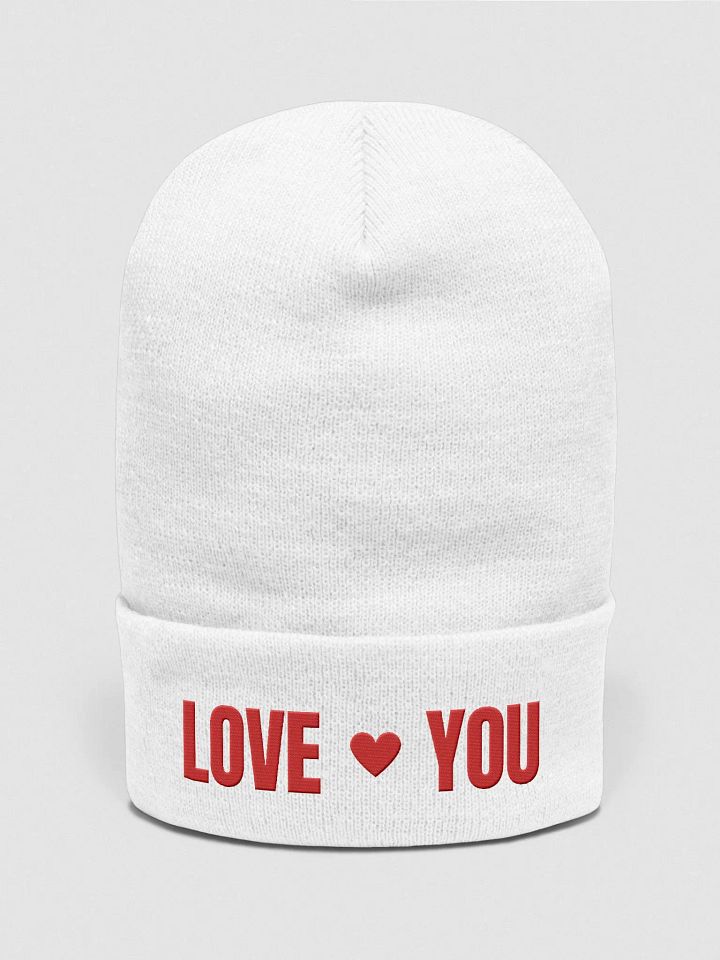 Love You Red Beanie product image (1)