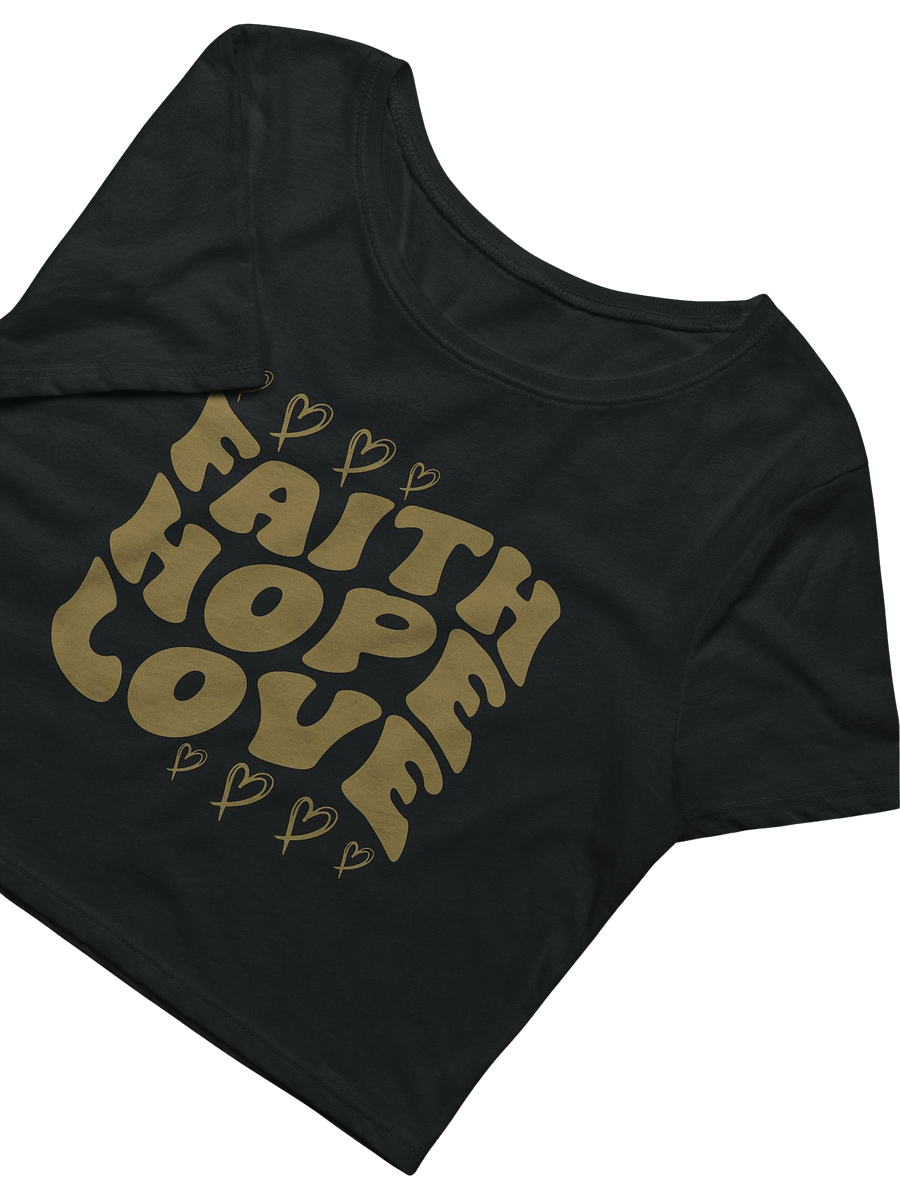 Faith Hope Love Crop Top product image (4)