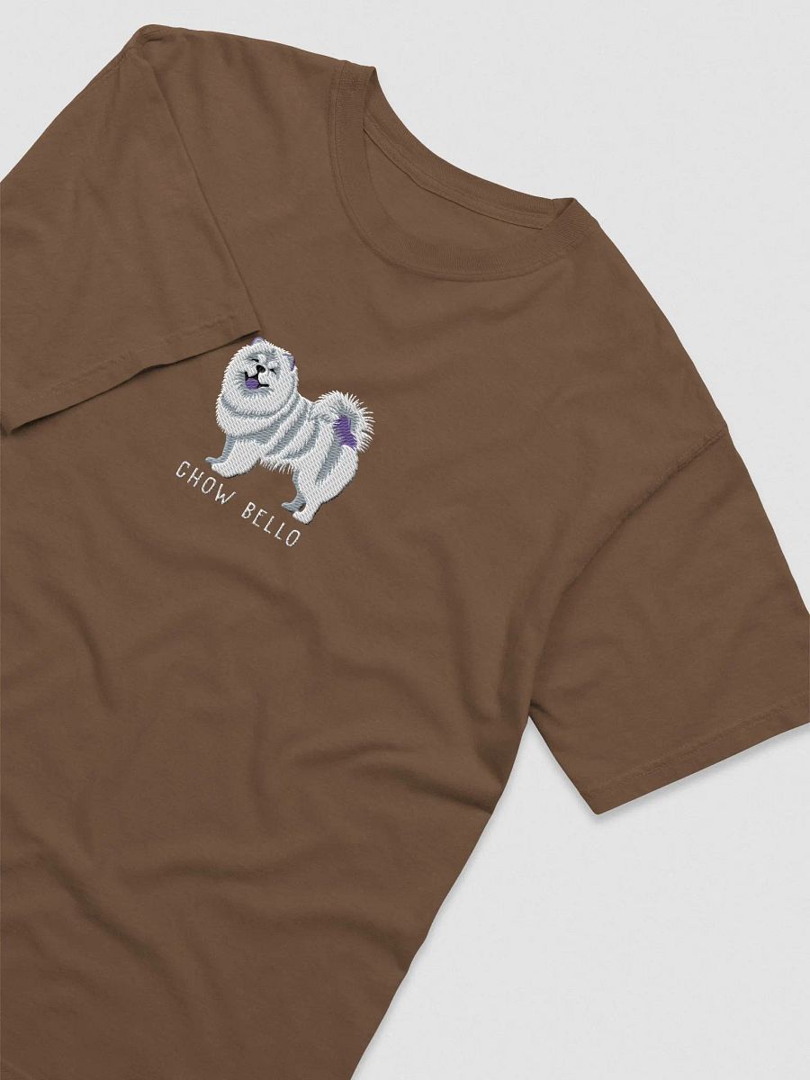 Chow Bello T-Shirt(Embroidered) of a Chow Chow(White) product image (6)