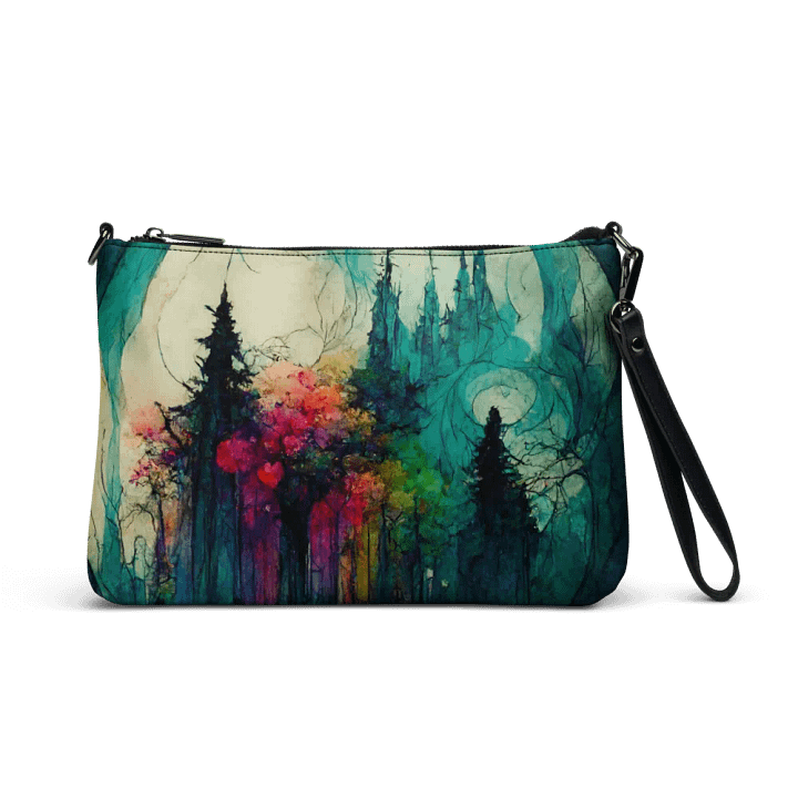 premium faux leather Dreamland Forest Crossbody Bag product image (1)