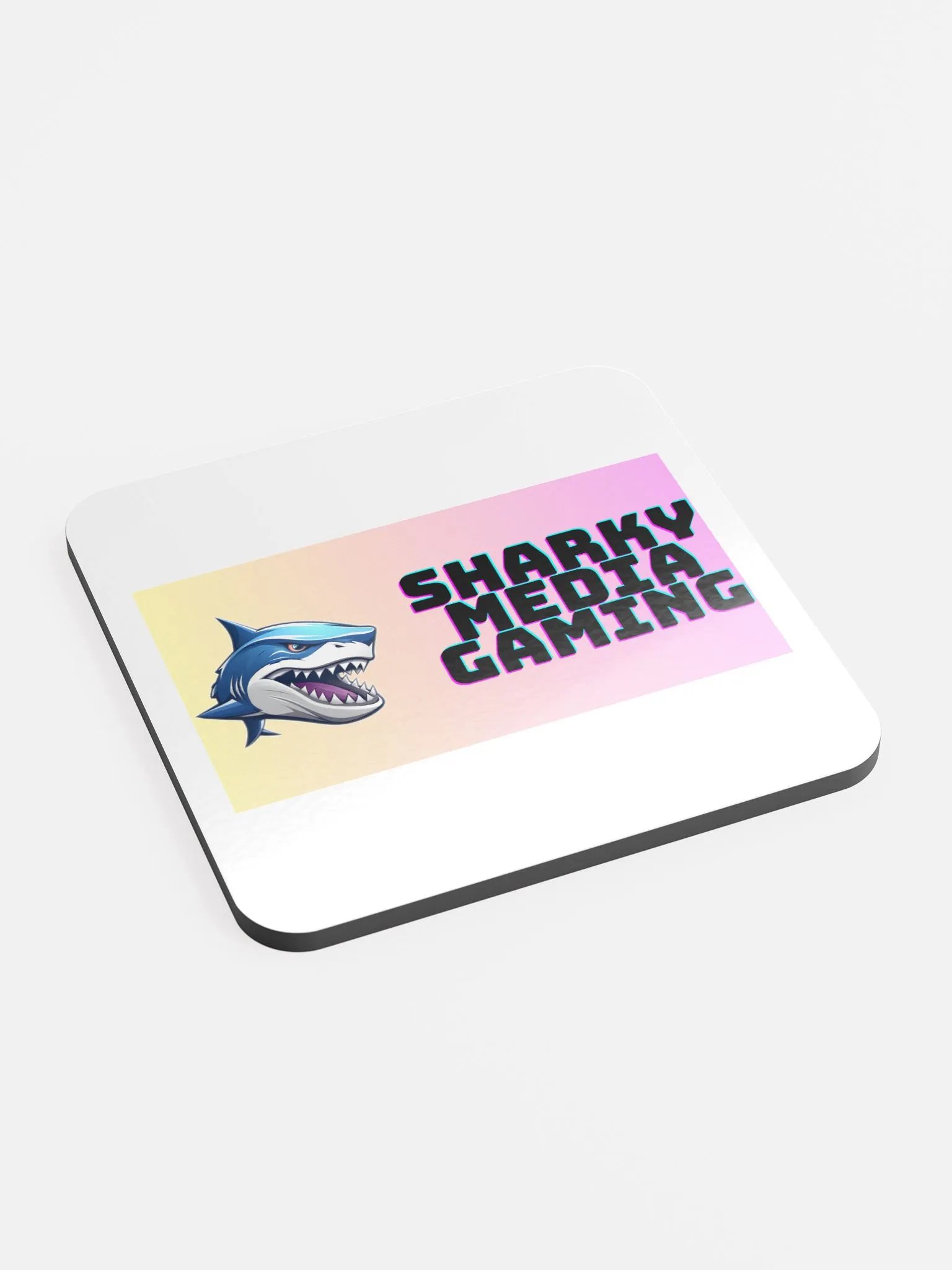 Sharky Media Gaming Coaster (Yellow/Pink) product image (2)