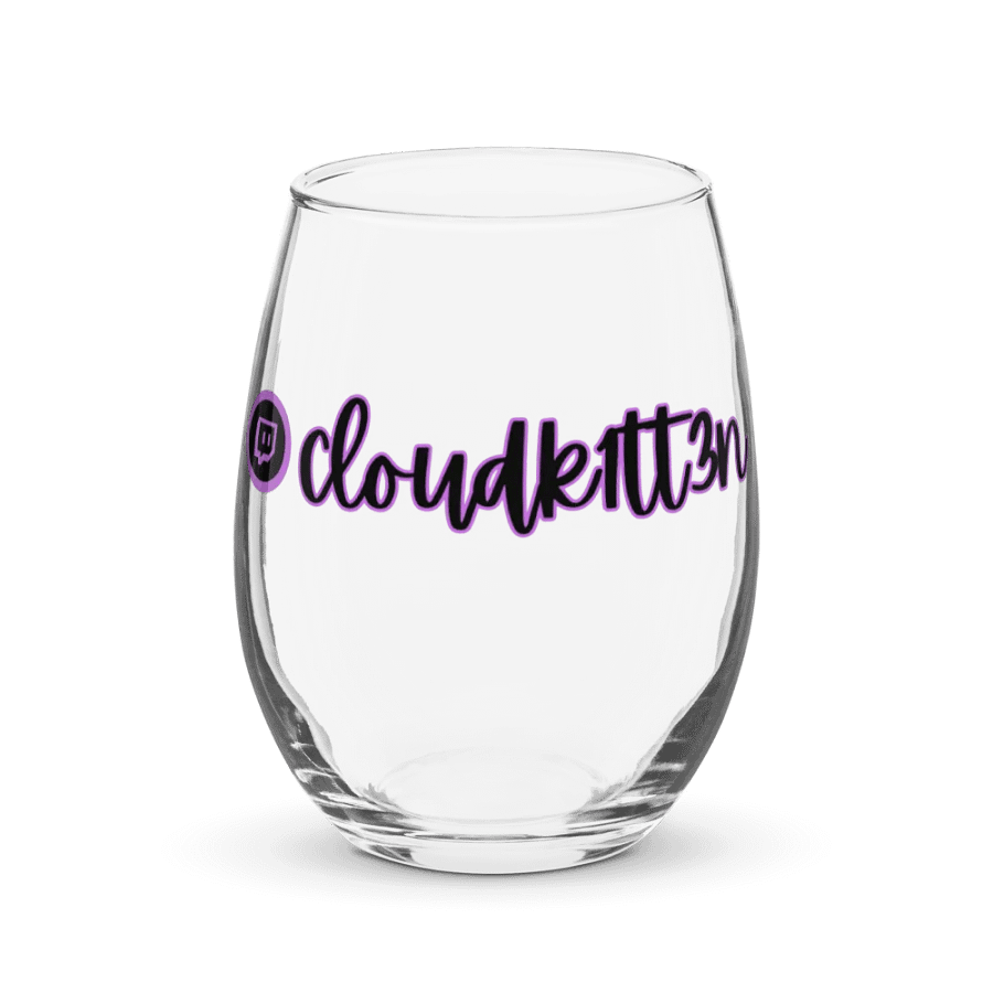 *Leaving Soon* TTV Name Logo Stemless Wine Glass product image (1)