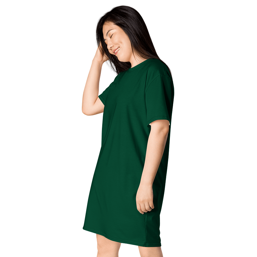 Oversized T-Shirt Dress - Classic British Racing Green, Sizes 2XS-6XL product image (3)