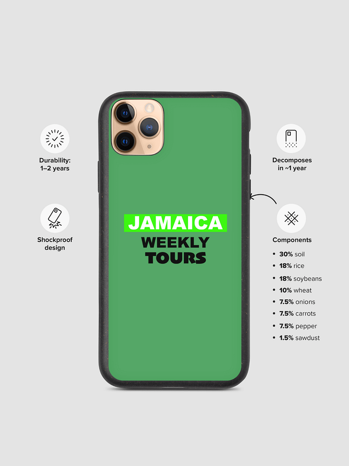 Jamaica Weekly TOUR Biodegradable iPhone Case Allcolor ECO521 product image (2)