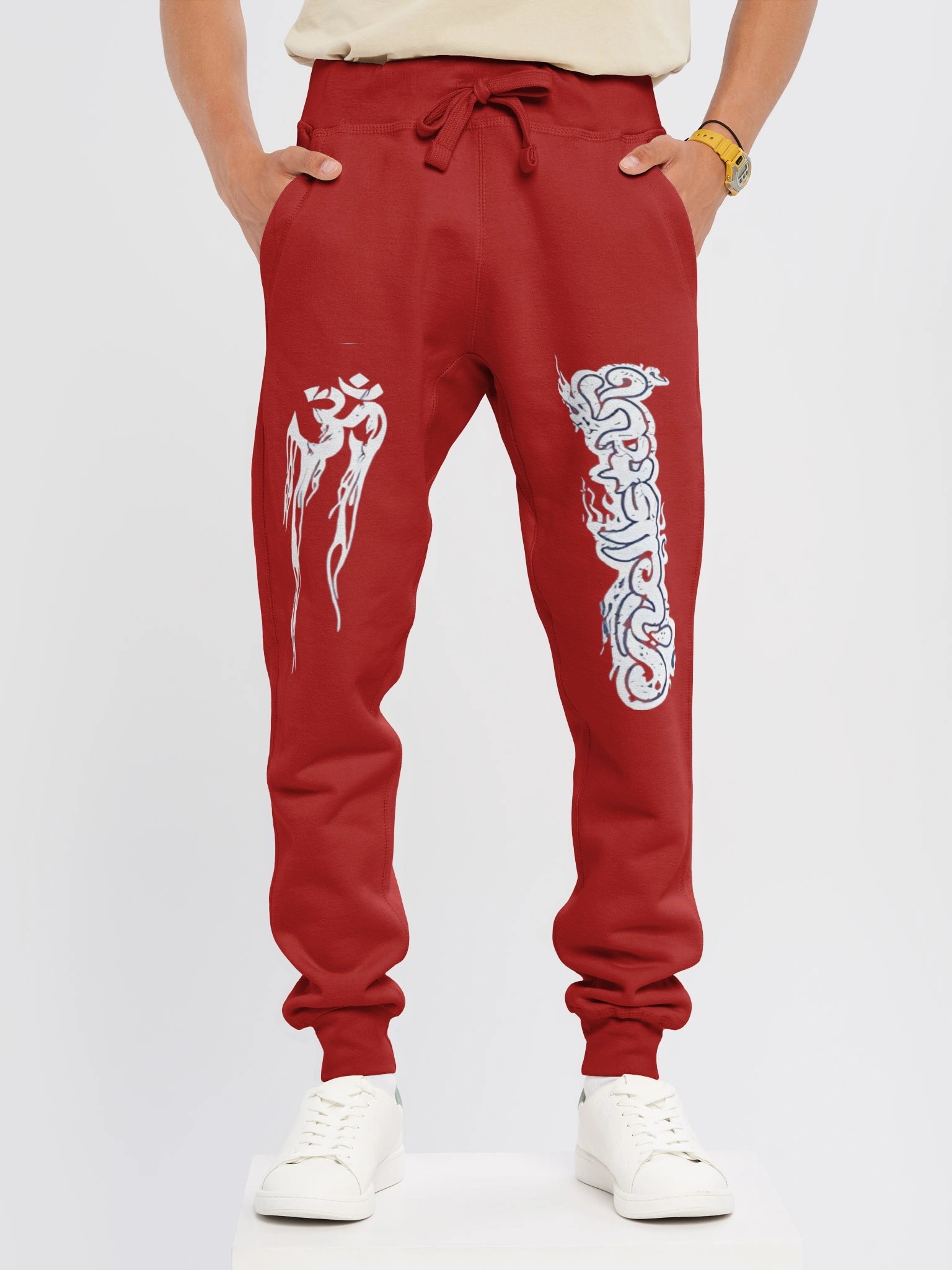 Hellstar Studios Records Yoga Sweatpants Red product image (2)