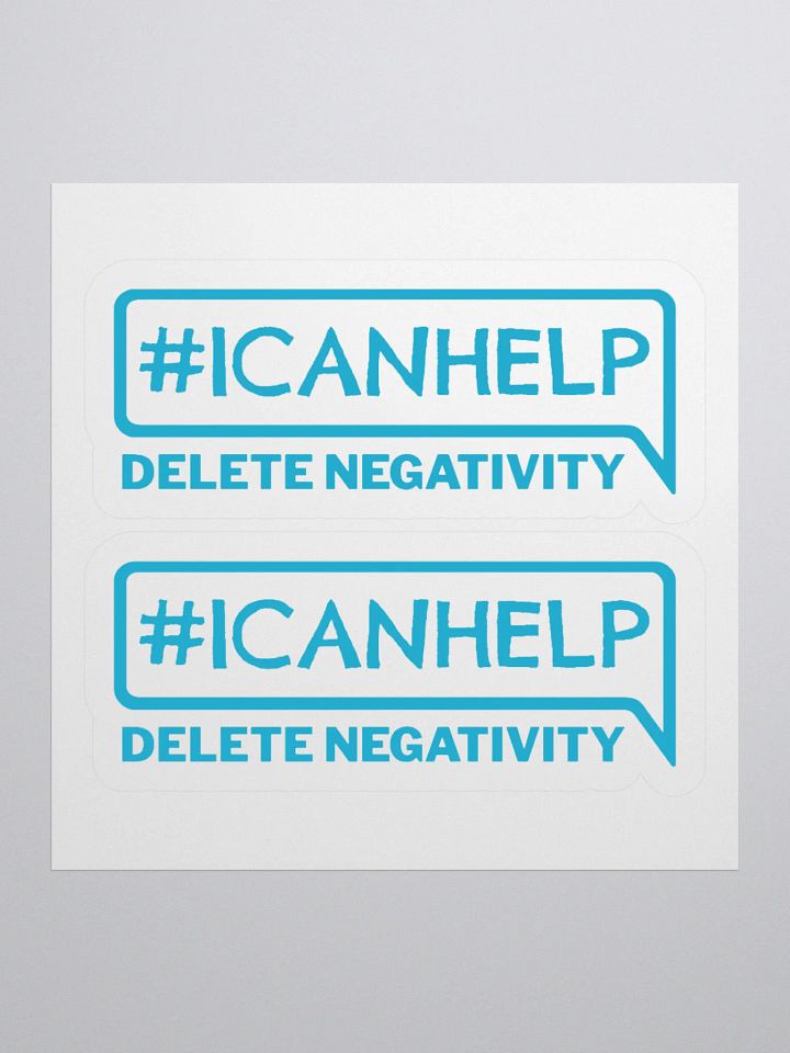 #ICANHELP Delete Negativity Stickers product image (1)