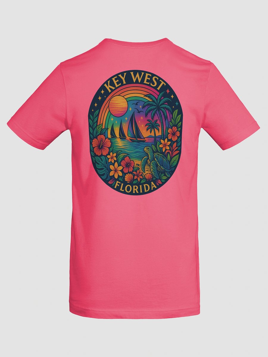 Key West Tropical T-Shirt Ultra Soft Tee with Ocean Scene product image (8)