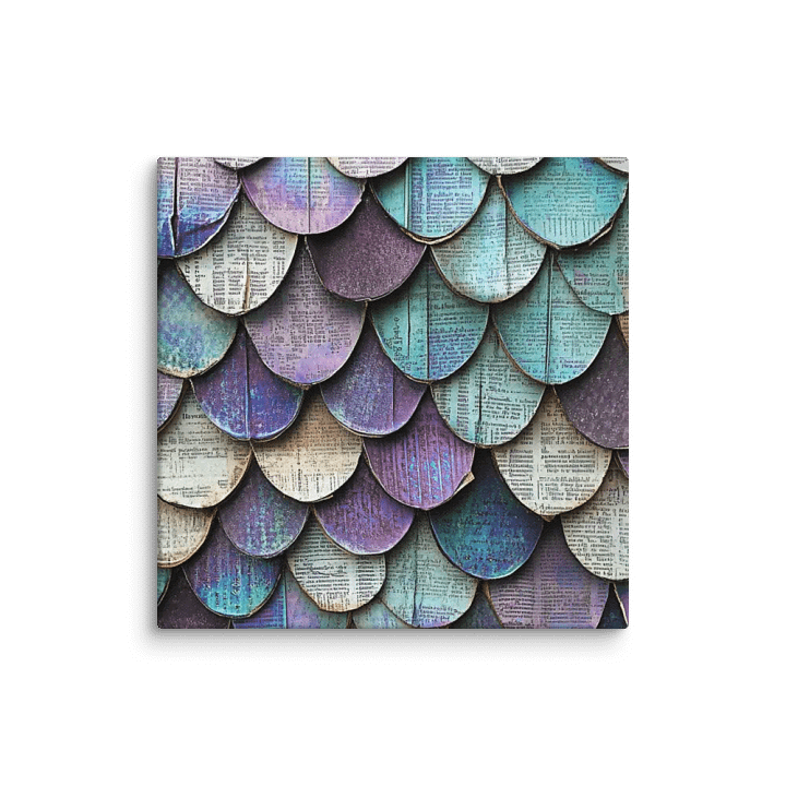 Mosaic Mermaid Scale: Canvas Print product image (1)