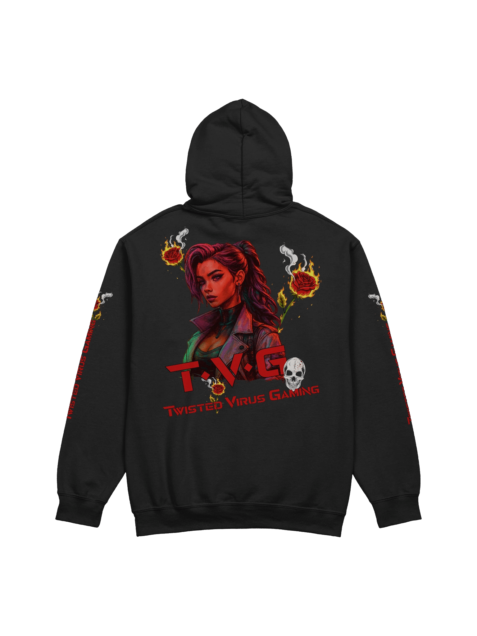 Twisted Virus Gaming - Anime girl n Fire Roses, Skull product image (4)