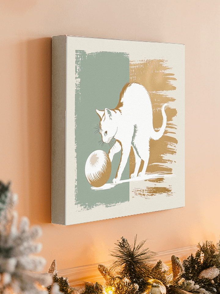 Holiday cat charm - wall art product image (1)
